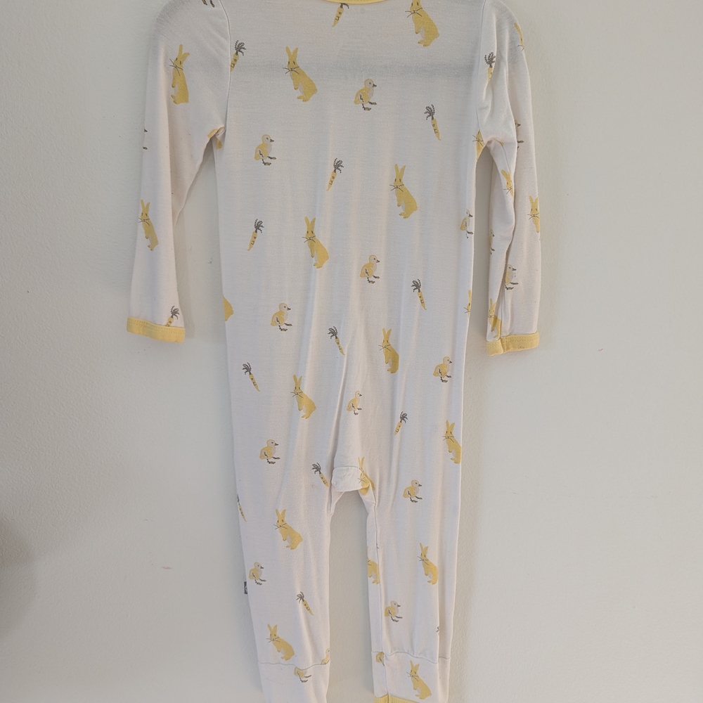 Yellow and White Kids One Piece - Picture 2 of 2